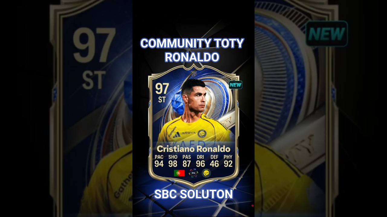 97 rated Ronaldo Community TOTY SBC on MADFUT 26 #madfut