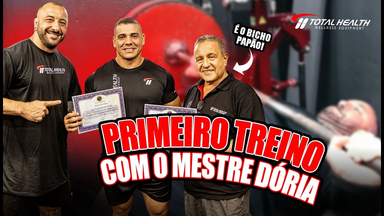 O PRIMEIRO TREINO DE POWERLIFTING COM O MESTRE D&Oacute;RIA, DIONE E VERONEZI