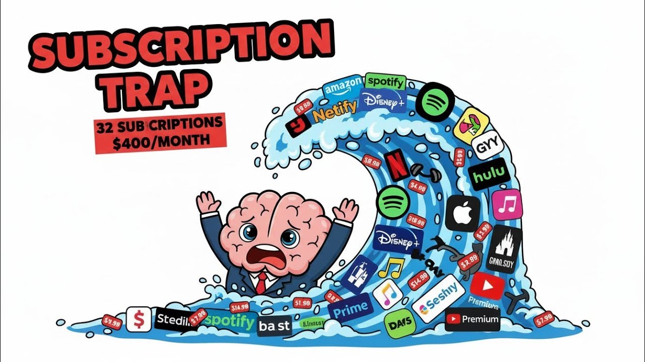 The Subscription Trap: Why $12/Month Feels Like Nothing But Costs You $3,400