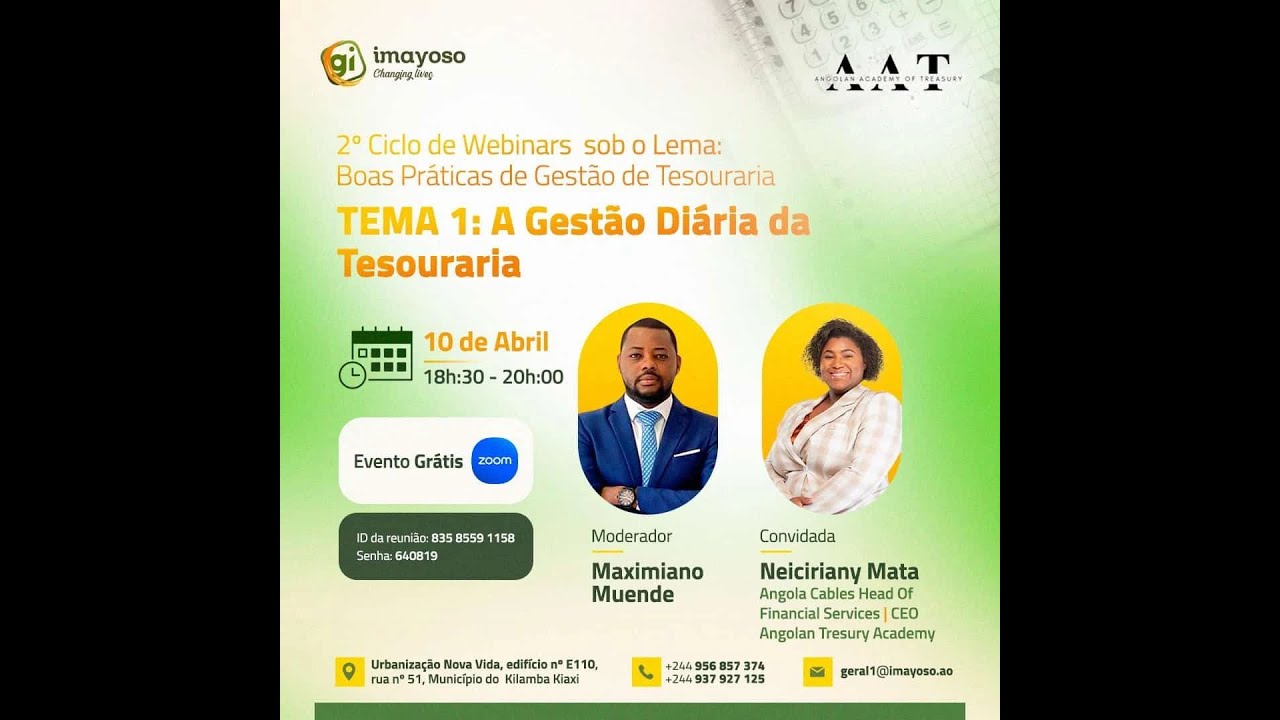 2.º Ciclo De Webinars com o tema: 