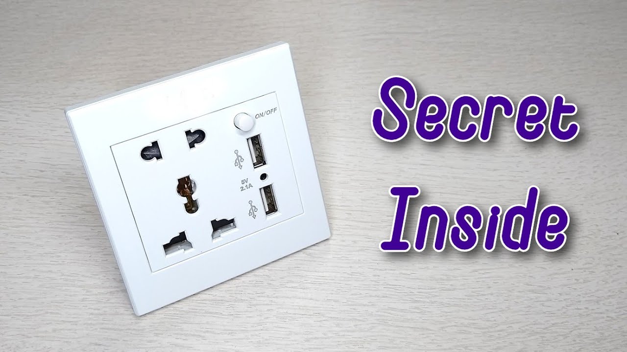 True Secret inside USB Wall Socket Charger