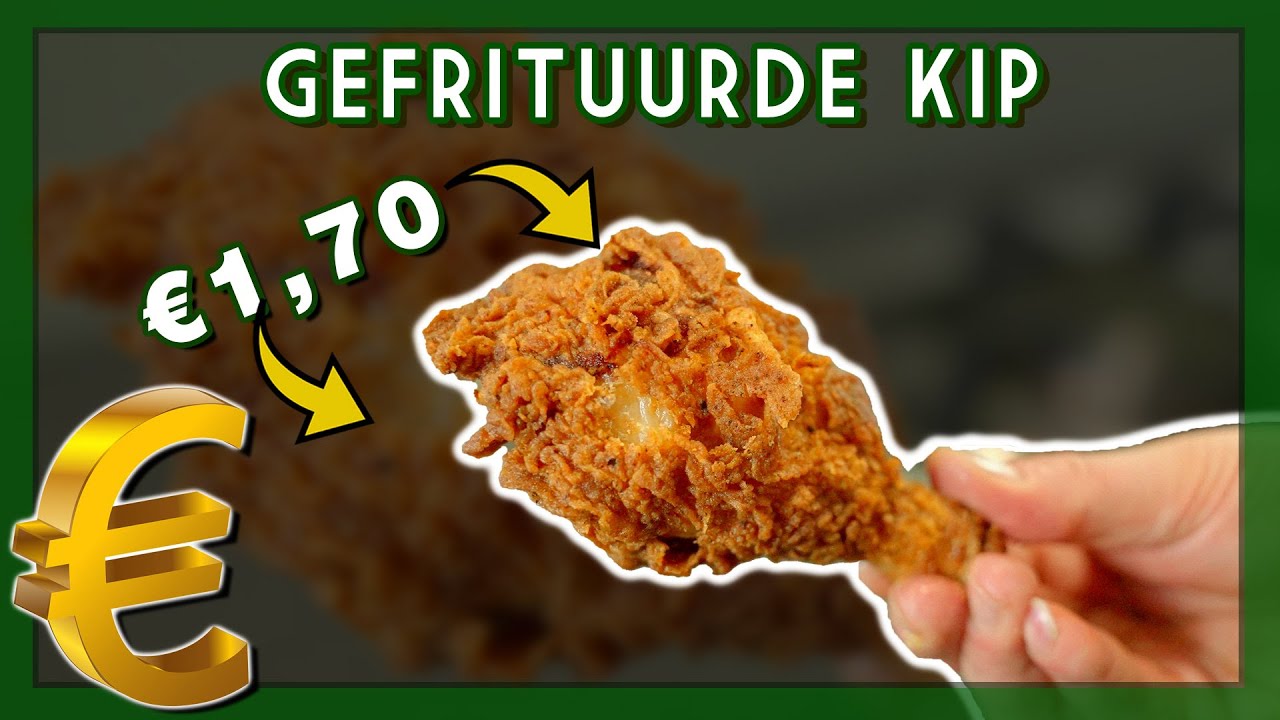 DE GROTE INFLATIE BUDGET KOOKSHOW #4  GEFRITUURDE KIP! | EtenmetNick |