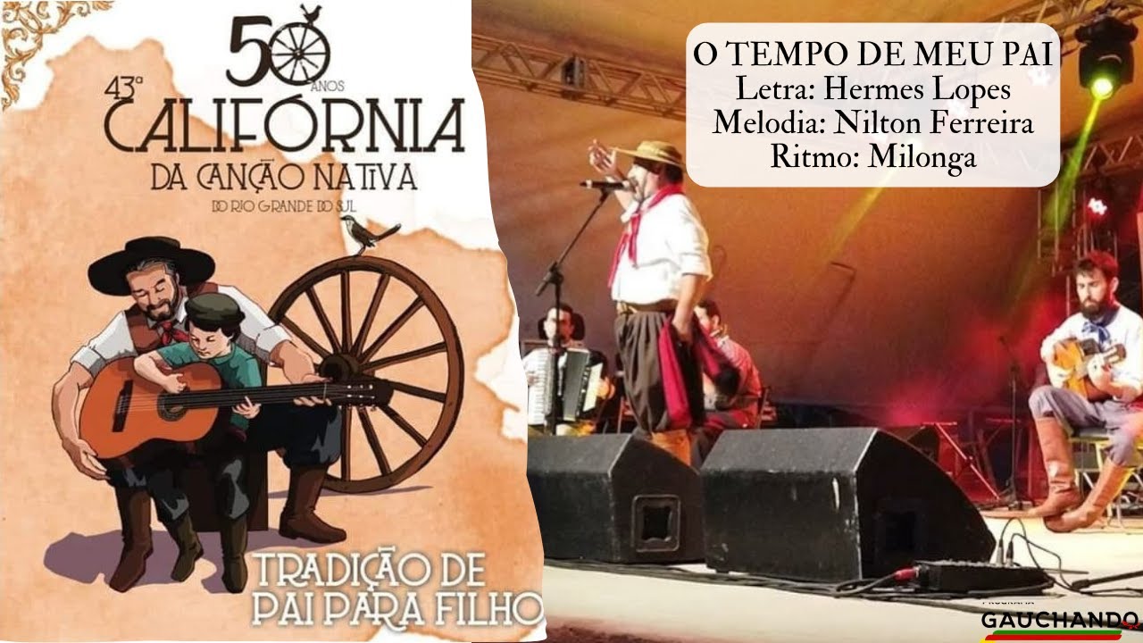 O TEMPO DE MEU PAI - Nilton Ferreira - Calhandra de OURO - 43a Califórnia da Canção Nativa