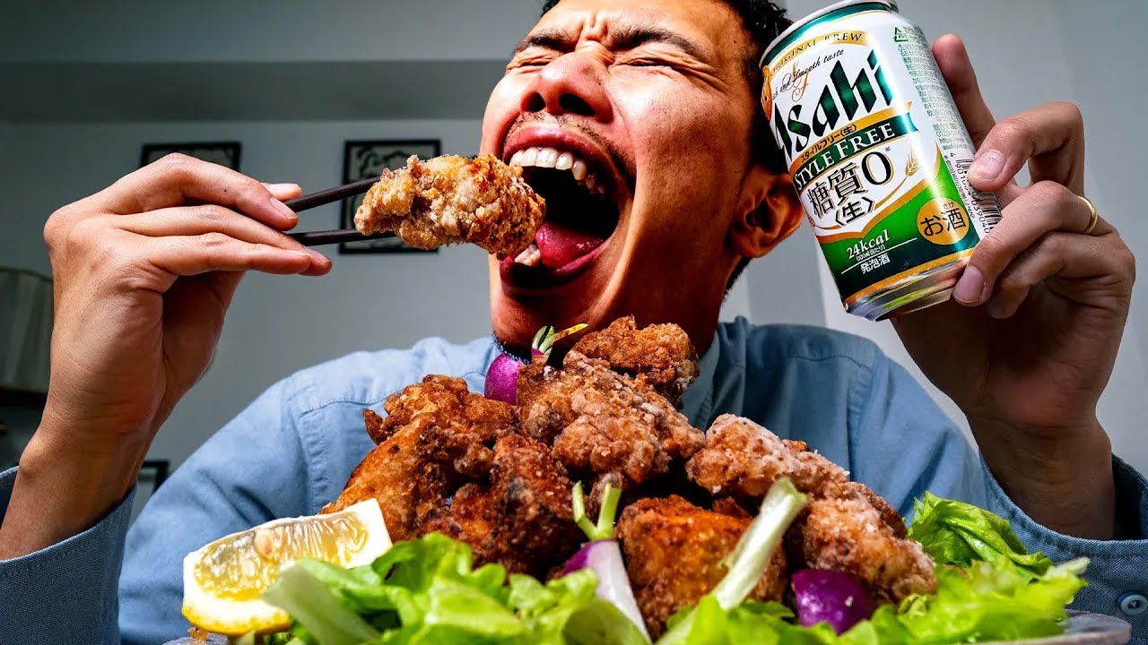 休日にカリカリスパイシー唐揚げを妻に作ってもらいました！