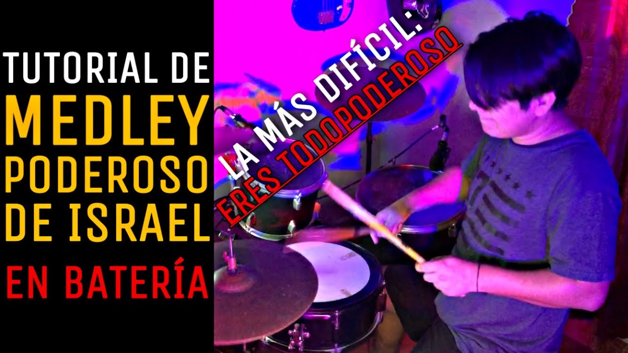Medley Poderoso De Israel | MSM | Tutorial Batería!! 🥁🎶🎧