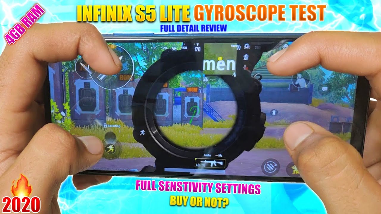Infinix s5 lite pubg gyroscope test full review in Hindi|infinix s5 lite gyroscope test|2020