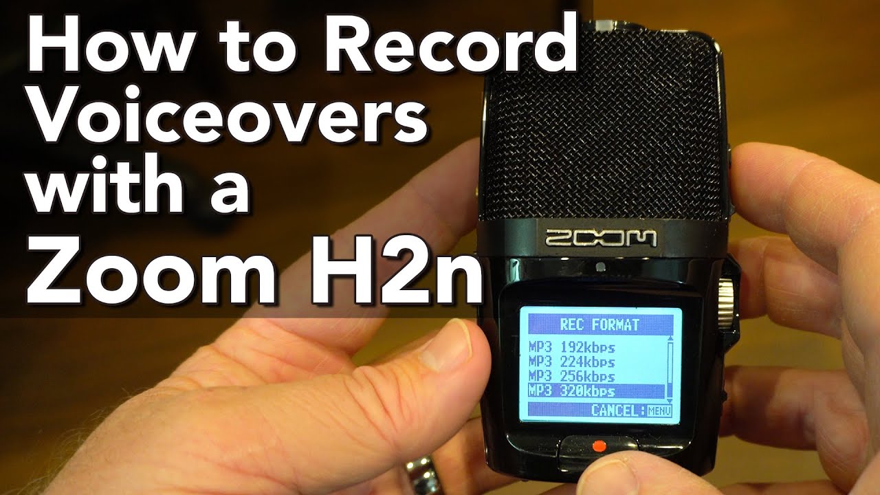 How to Record Voiceovers with A Zoom H2n