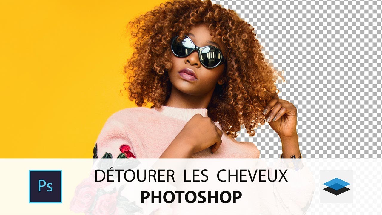 Comment DÉTOURER les CHEVEUX dans PHOTOSHOP [Tuto Photoshop]