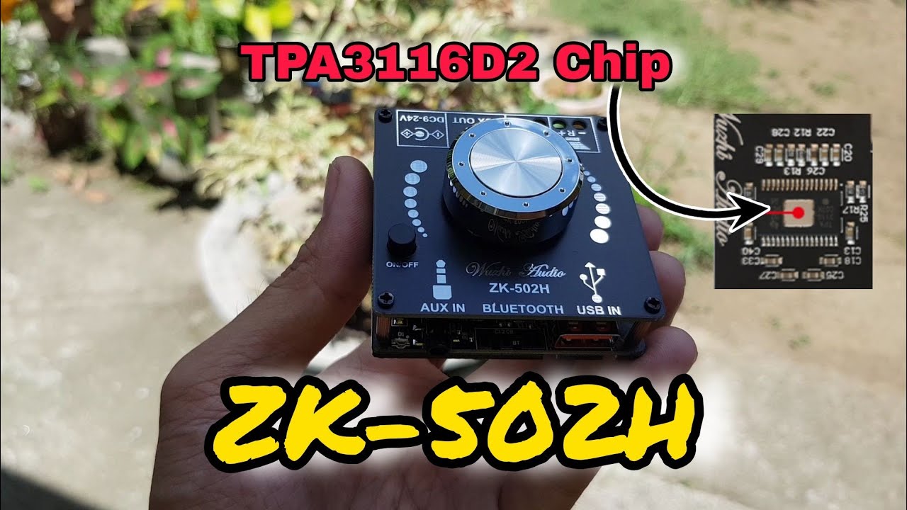 Wuzhi Audio ZK-502H quick unboxing soundcheck (TPA3116D2 Chip)