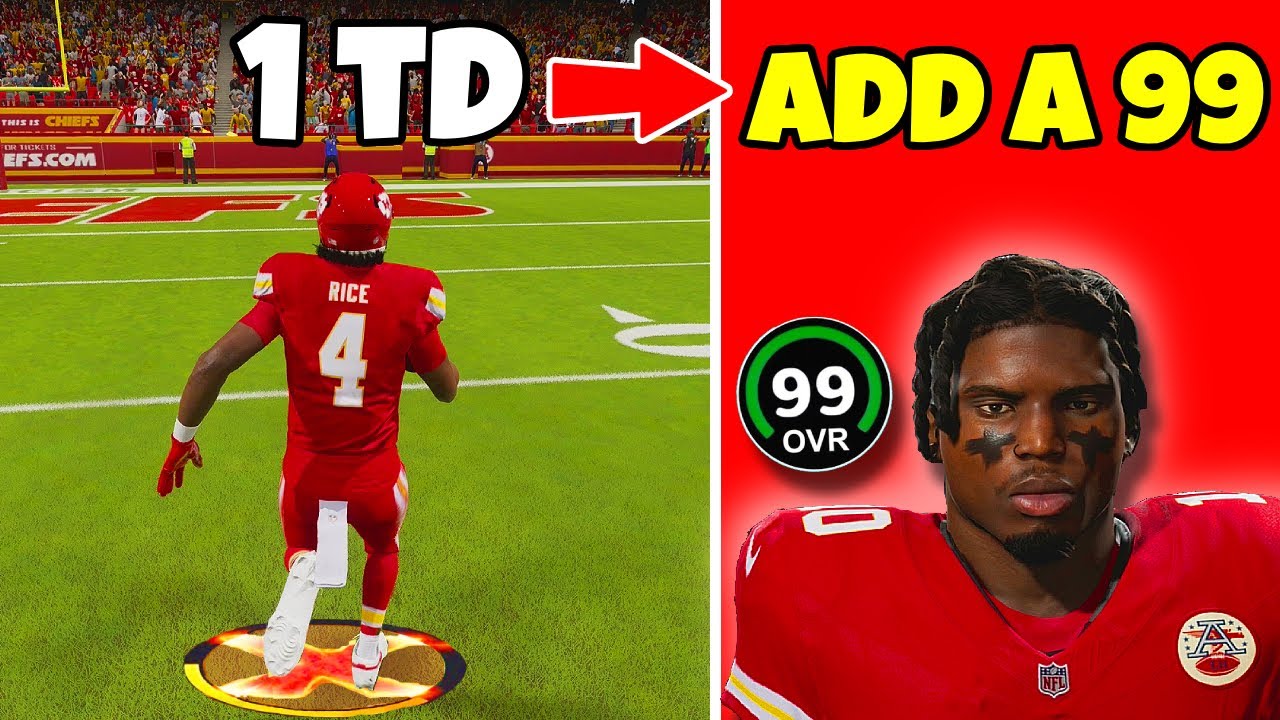 Score A Touchdown = Add A 99 Overall To The Chiefs
