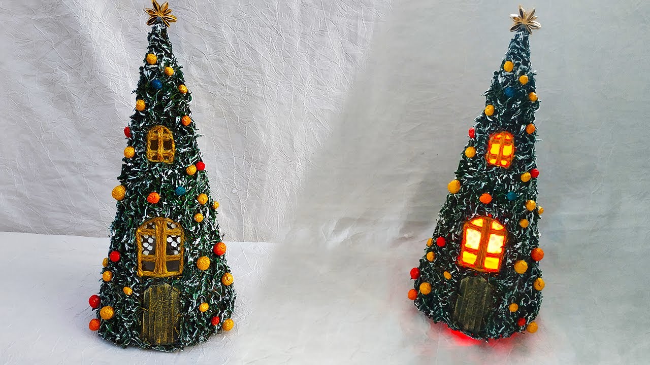Christmas Tree - House. DIY Cristmas crafts, gifts and decor