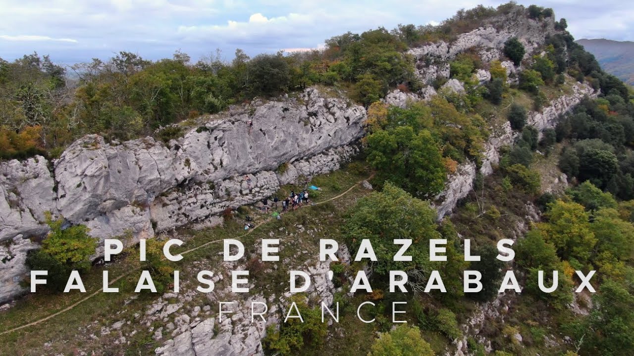 Pic de Razels  -  Falaise d'Arabaux (Drone)