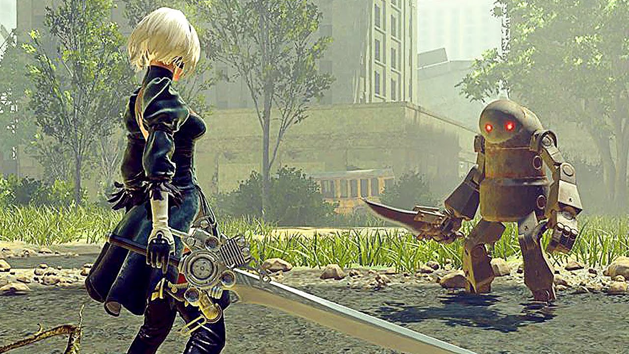 NieR: Automata Engine Blade Gameplay (Final Fantasy XV Noctis Weapon)