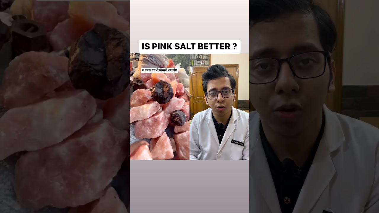 Is Pink Salt Better ? | Dt.Bhawesh | #diettubeindia #dietitian #pinksalt #shorts
