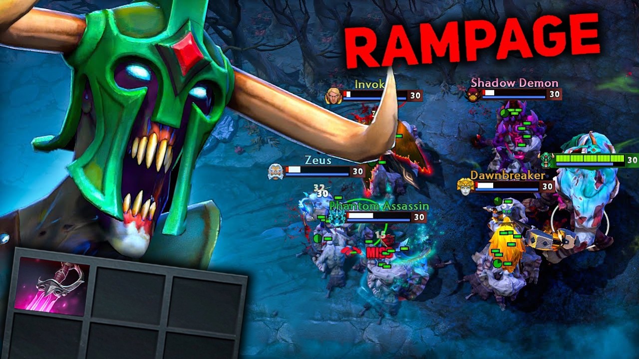 30Kills Undying Raid Boss One Shot Khanda + Rampage | Dota 2