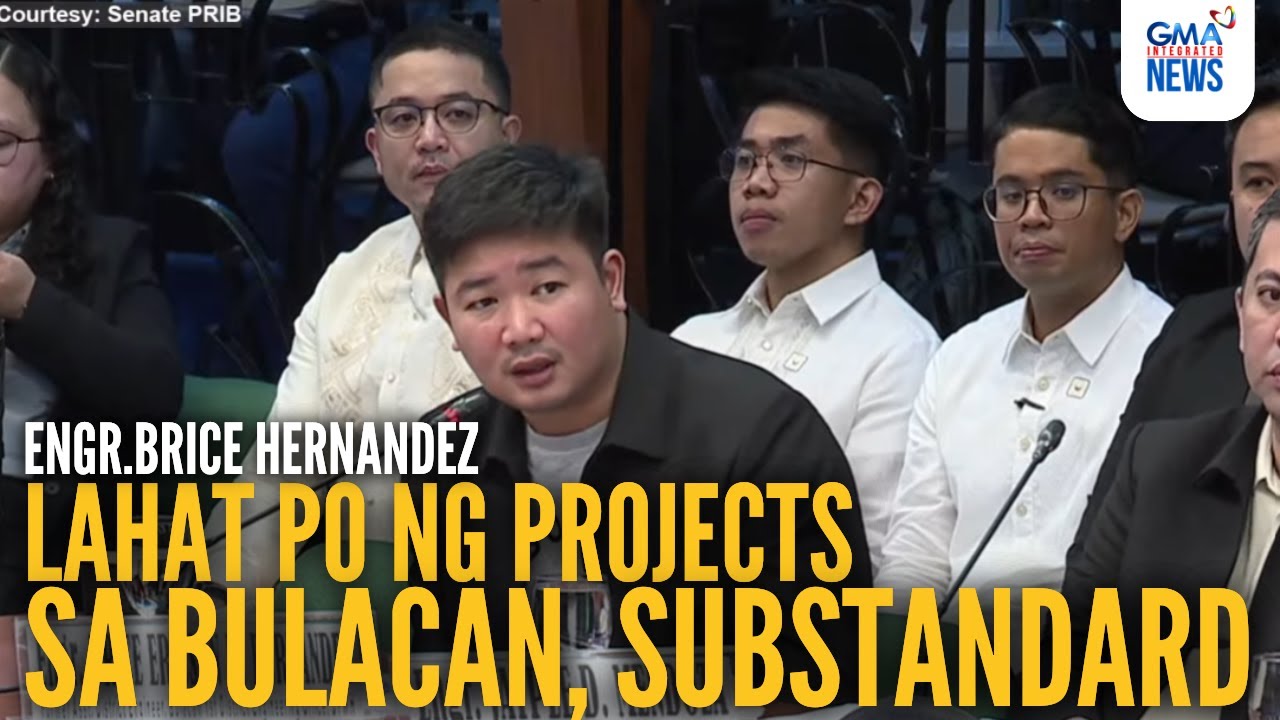 Brice Hernandez admits all their Bulacan projects are substandard | GMA Integrated News