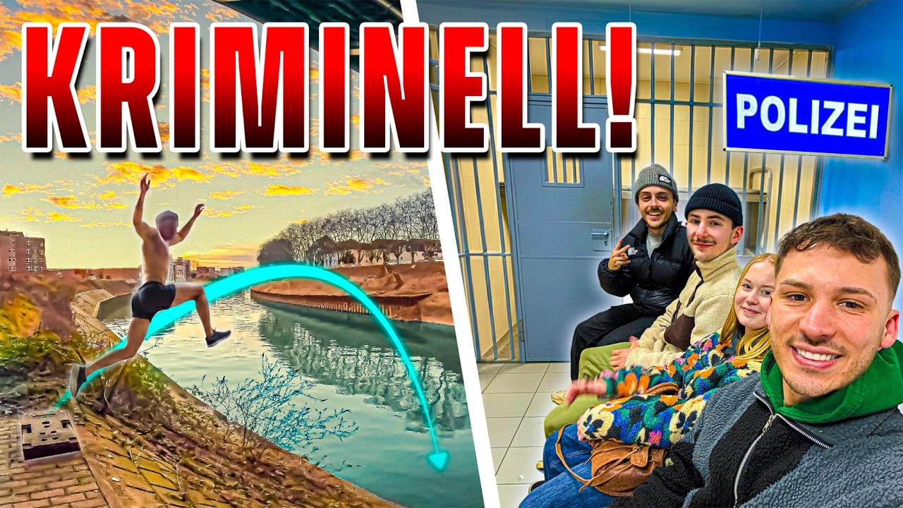Wir werden ABGEFÜHRT!👮🏻‍♂️ PANIKATTACKE bei MASSIVEM Gap in EISIGEM Wasser!❄️