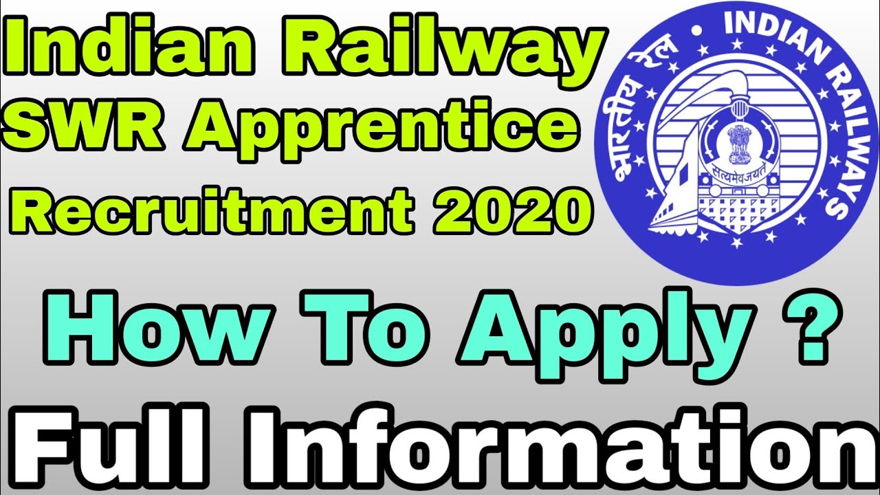 Indian Railways SWR Apprentice Online Form 2020 | Tayari Online Jobs |