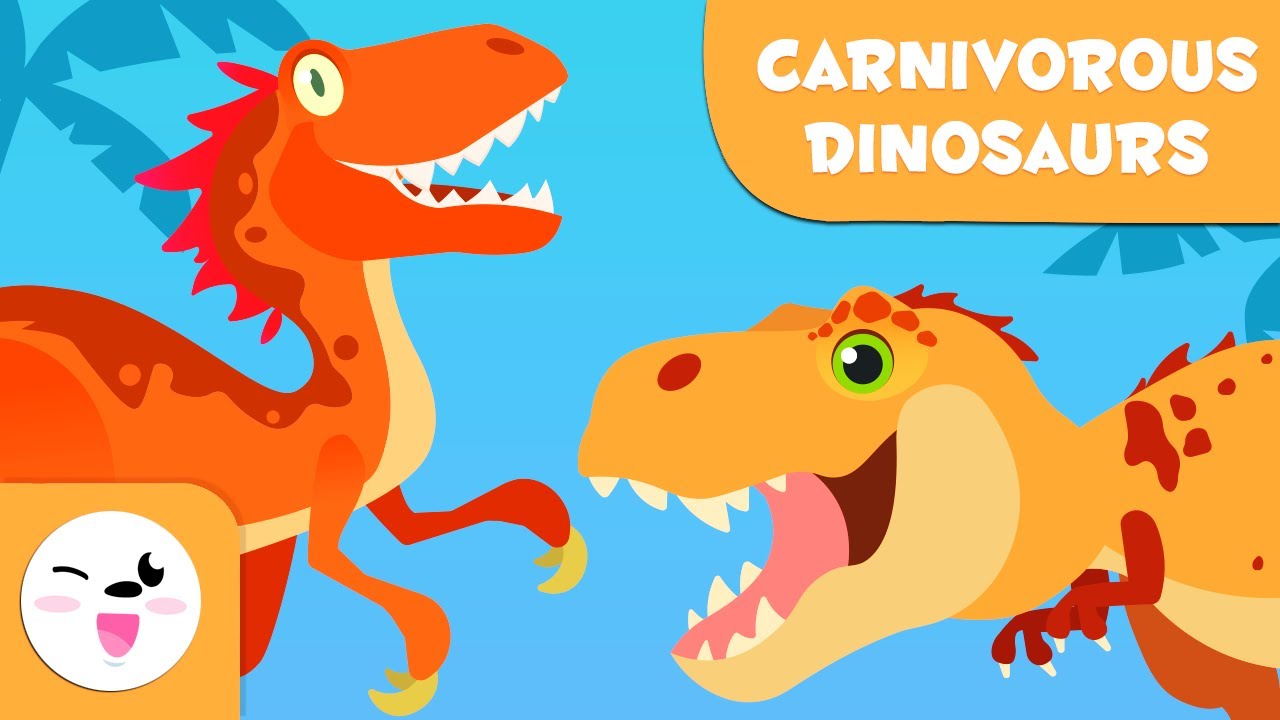 DINOSAURS for Kids 🦖 Carnivorous Dinosaurs 🦕 TYRANNOSAURUS REX, VELOCIRAPTOR, SPINOSAURUS...
