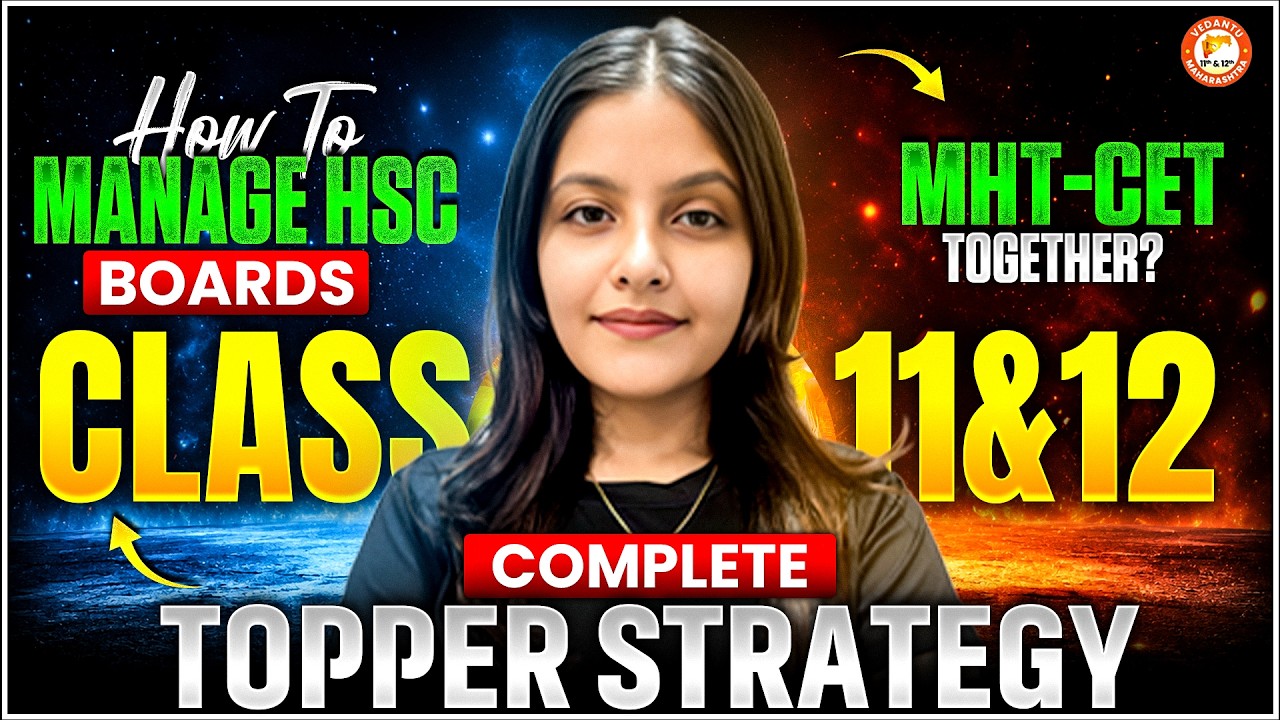How To Manage Boards & MHT-CET Together? 🤔| Complete Topper Strategy | HSC & MHT-CET | By Radha Mam