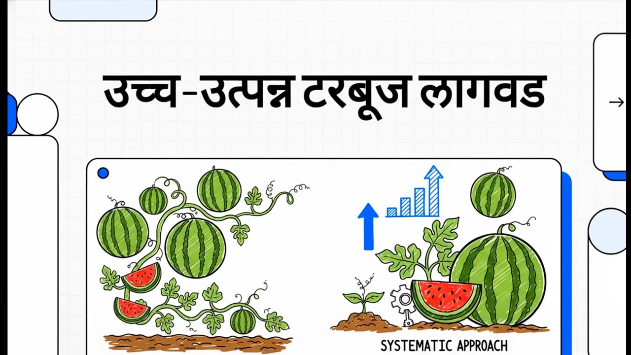 70 दिवसात 20+ टन टरबूज/Watermelon कसं घ्यायचं? | खत, पाणी, रोग, गोडी – संपूर्ण Practical Formula 