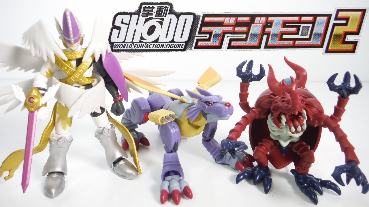SHODO デジモン２ 全３種 開封 掌動 アクションフィギュア デジモンアドベンチャー Digimon Adventure World Fun Action Figure 食玩 candy toys