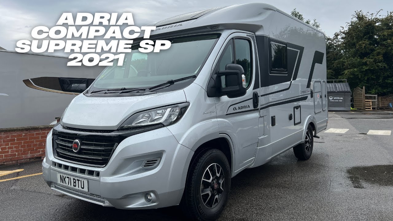 Adria Compact Supreme SP 2021 | Kamper 4-osobowy na sprzedaż | Stałe ł&oacute;żko podw&oacute;jne