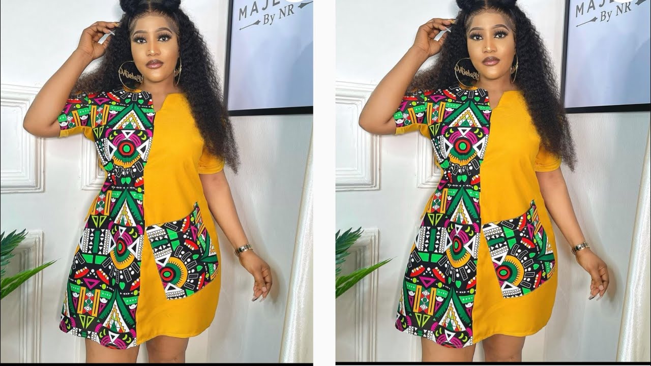 How to make a plain and pattern Dress / A line dress (very simple tutorial)