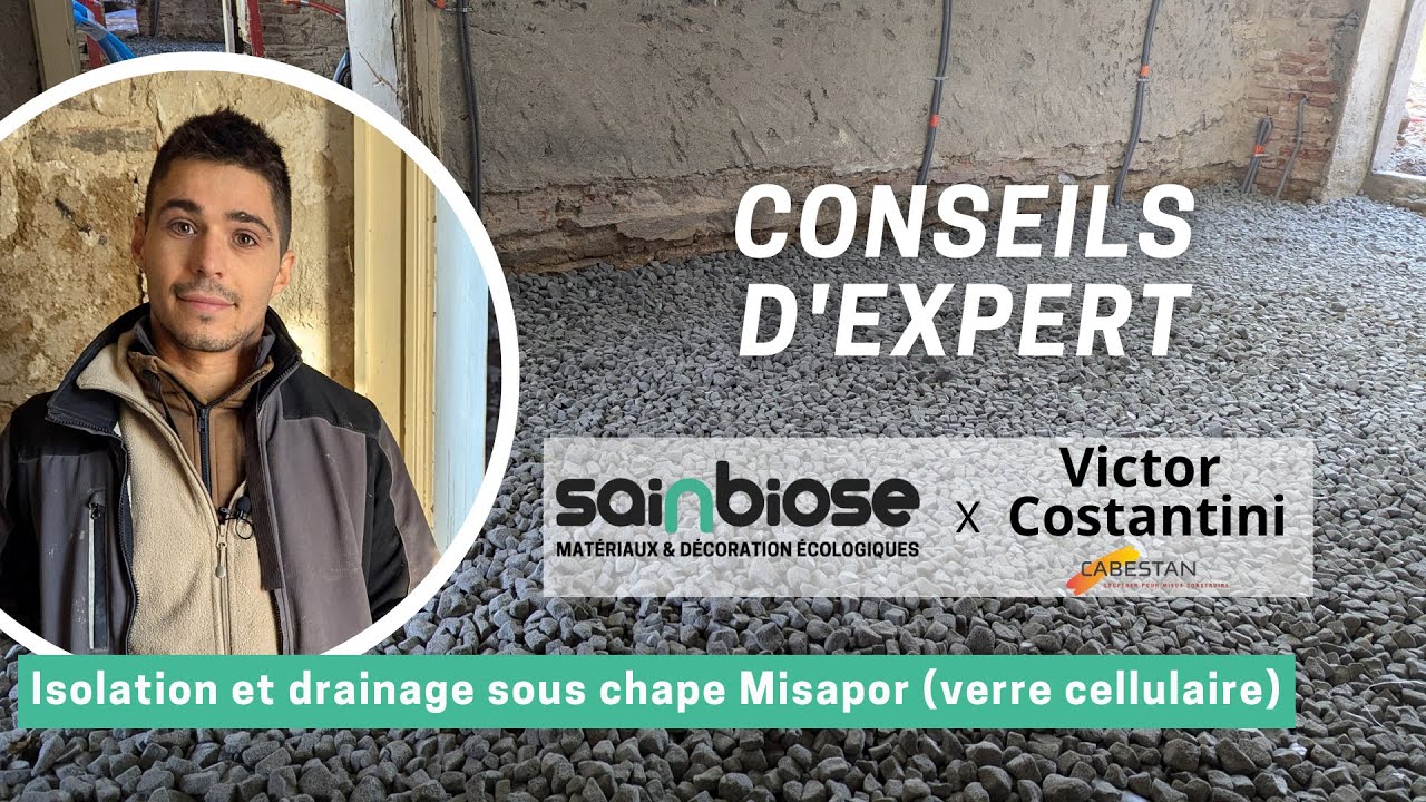 [CONSEILS D'EXPERT] - Isolation et drainage sous chape Misapor® (verre cellulaire)
