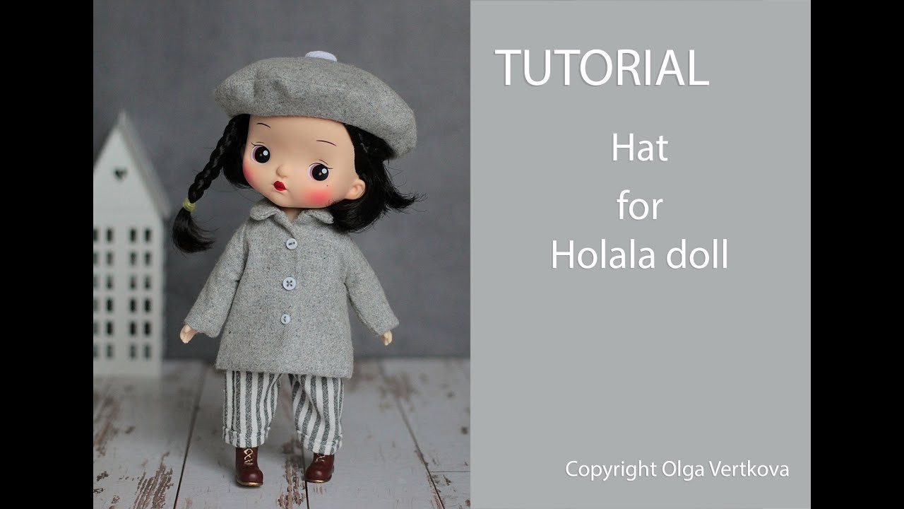 DIY Берет для куклы Холала. Beret for Holala doll