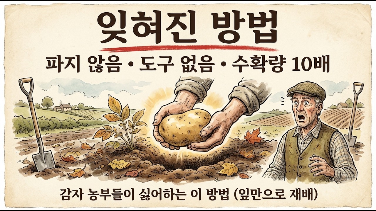감자 농부들이 싫어하는 이 방법 (잎만으로 감자 재배하기)