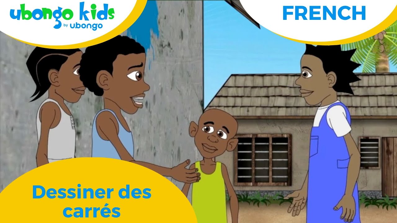 French | Dessiner des carrés | Ubongo Kids