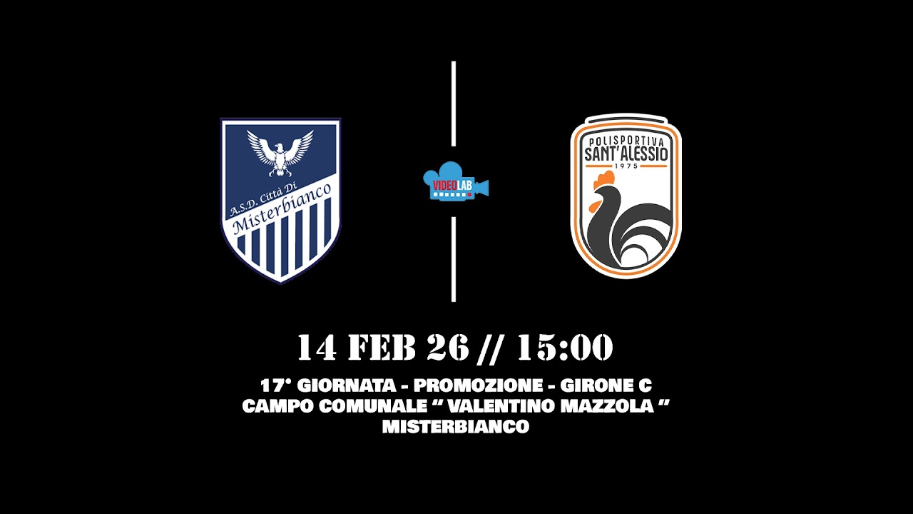 HIGHLIGHTS| 17 GIORNATA - PROMOZIONE - GIRONE C| CITTÁ DI MISTERBIANCO 2-1 POLISPORTIVA SANT'ALESSIO