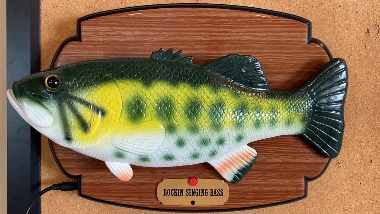 JSNY Rockin Singing Bass Singing Fish Regular Wood Variant (Motor Speeds Fixed)