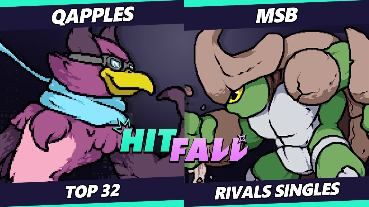Hitfall 2023 - Qapples (Wrastor) Vs. MSB (Kragg) Rivals of Aether - RoA
