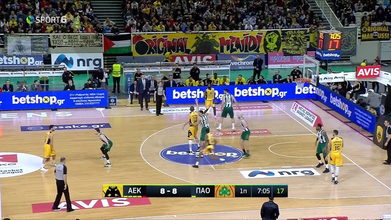 ΑΕΚ-Παναθηναϊκός 100-97 FULL GAME HD 1080p 14η Άγ. 5-1-2020