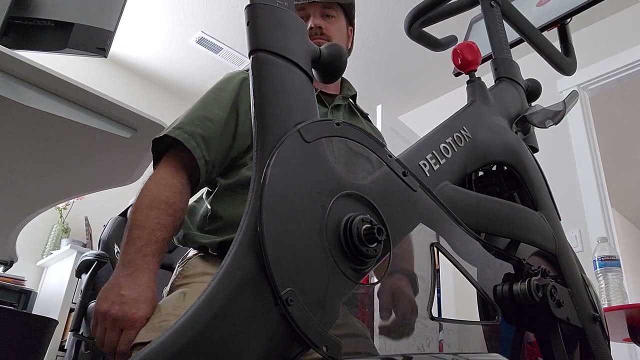 Easiest method to remove Peloton crank arm pedal from spin bike.