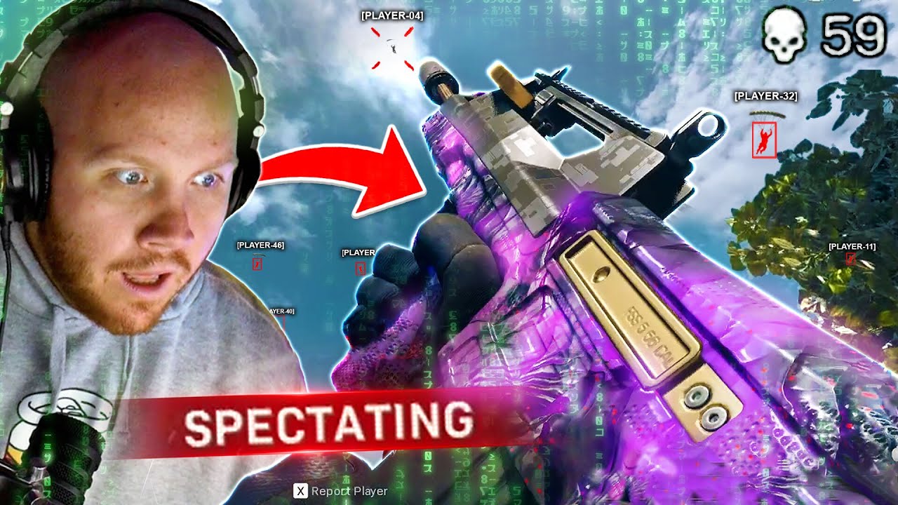 I SPECTATED A HACKER WITH DARK AETHER IN WARZONE...