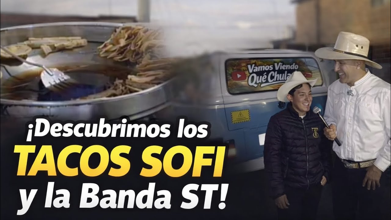  los FAMOSOS tacos 🌮 Sofi  y conocimos un integrante de banda ST