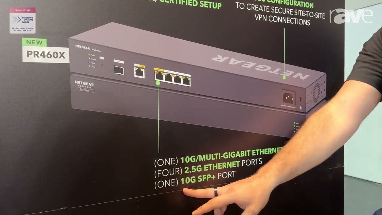 ISE 2024: NETGEAR AV представляет маршрутизатор PR460X Multi-Gig Dual WAN Pro с облачным управлен...