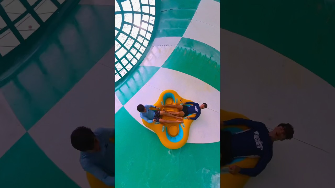 Hurricane funnel water slide! #shorts