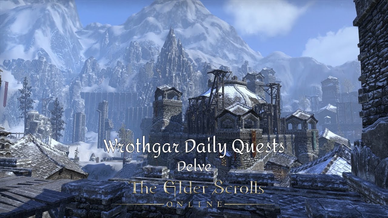 Elder Scrolls Online Daily Quests: Wrothgar - Delve | No commentary