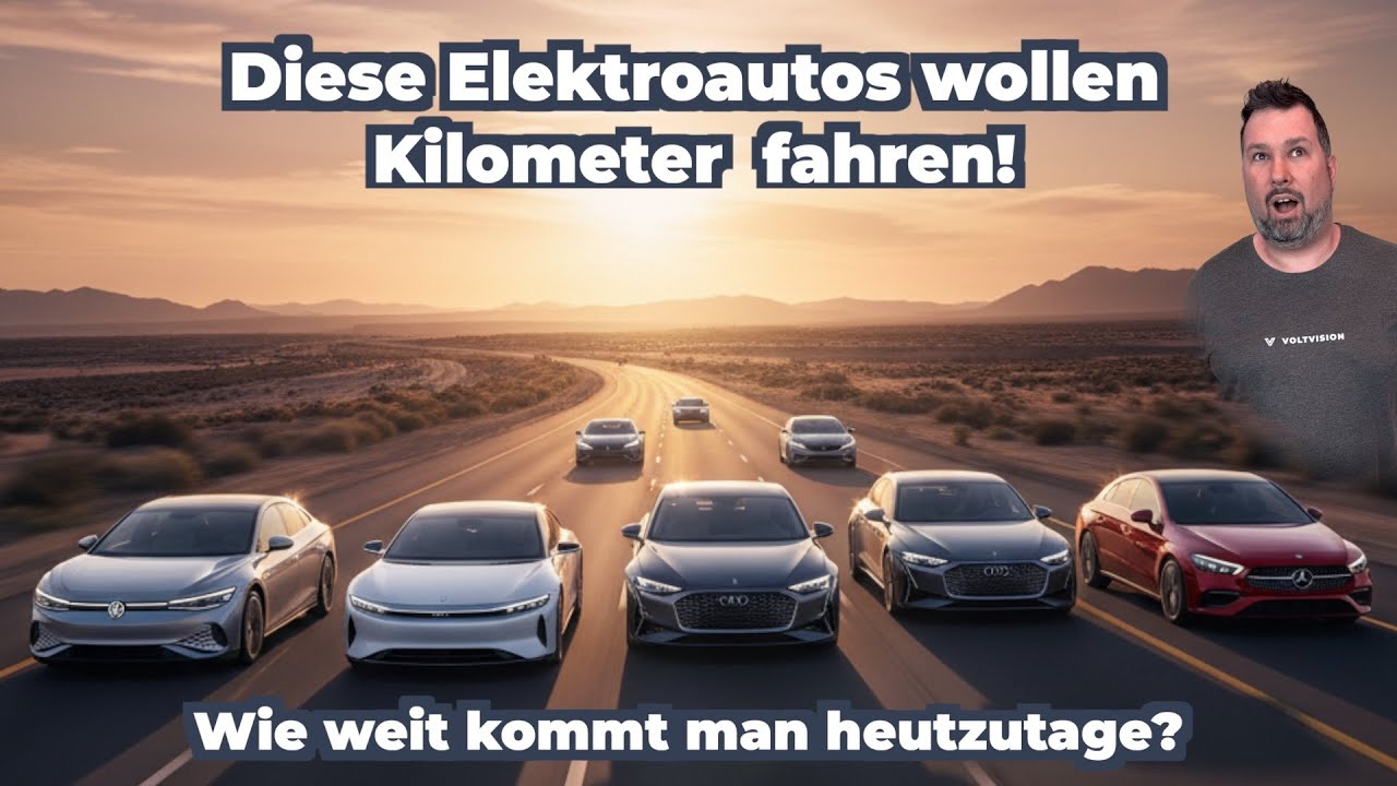 Elektroautos 2025: Die 10 Modelle mit der besten Reichweite ⚡️