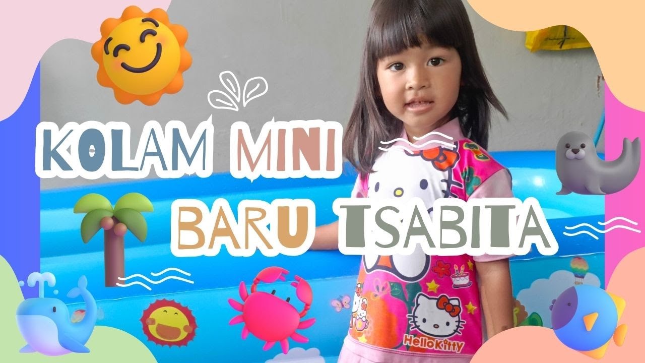 Tsabita Dapat Kado Kolam Renang Mini Dari Ayah dan Mama