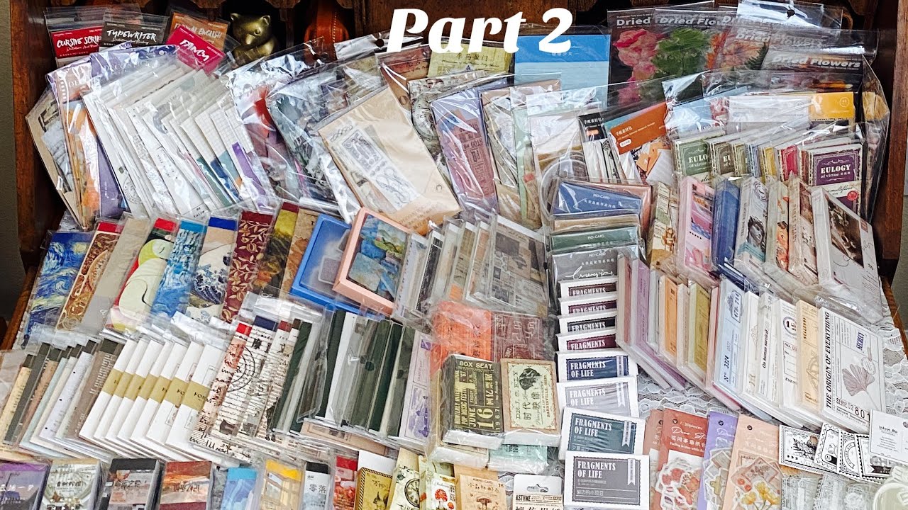 ASMR | Huge Aesthetic Vintage/Retro Stationery haul #5 (PART2)