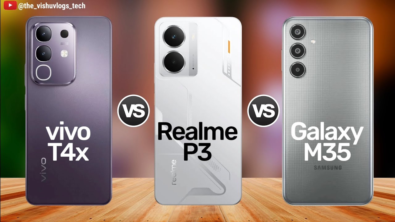 TOP 3 Phone Under 15k; ⚡ Vivo T3x vs Realme P3 vs Galaxy M35 - FULL COMPARISON! 🔥  Which is best?