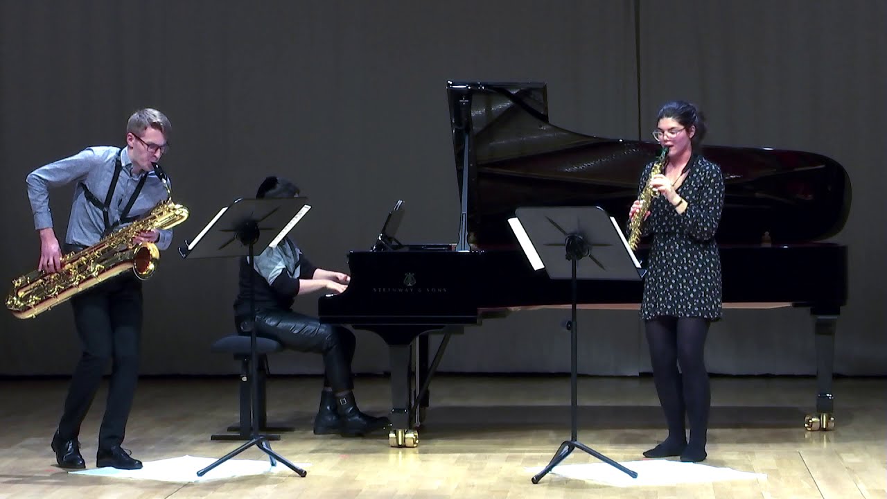Francis POULENC: Trio for Oboe, Bassoon and Piano, FP 43 (arr. for Saxophones and Piano)