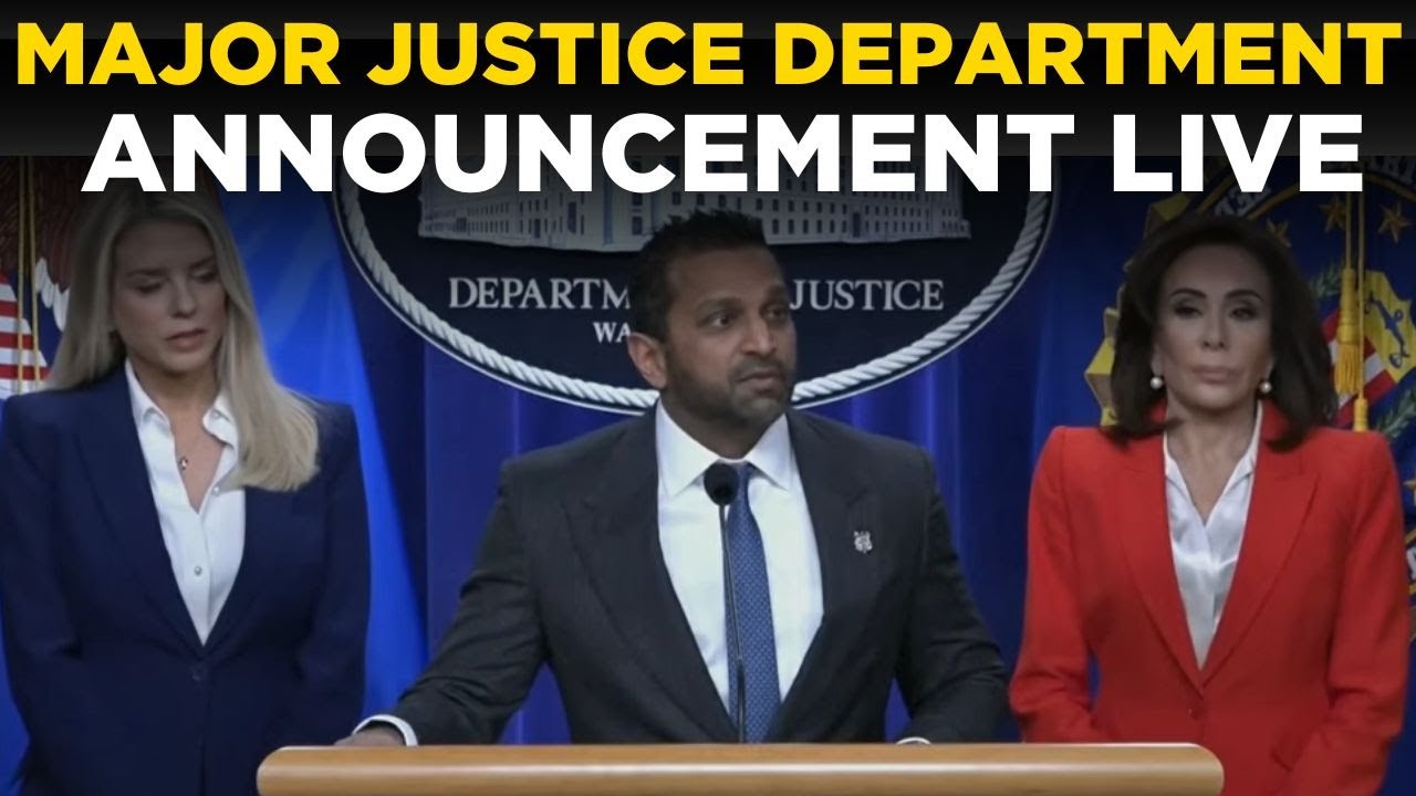 US News Live: Pam Bondi & Kash Patel Reveal New DOJ Agenda