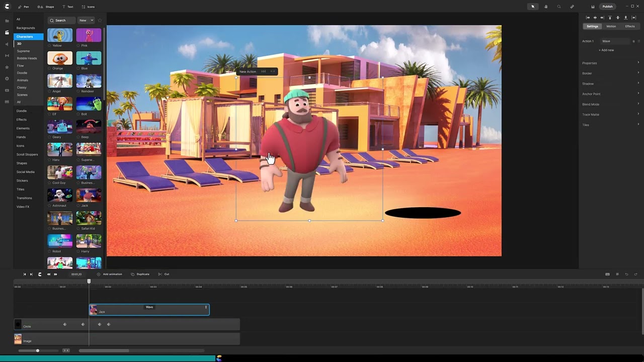 Create Studio Pro Tutorial: Pop up your character through a hole