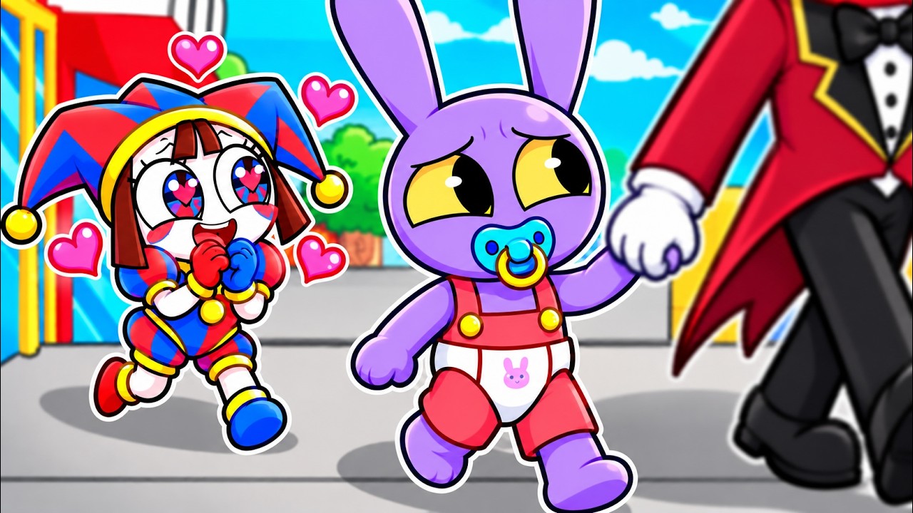 Baby Jax has a CRAZY FAN GIRL in Roblox&hellip;
